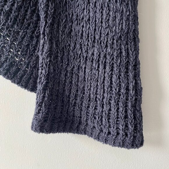 Per Una Navy Wool-Blend Cardigan with Snap Closure - Picture 4 of 9